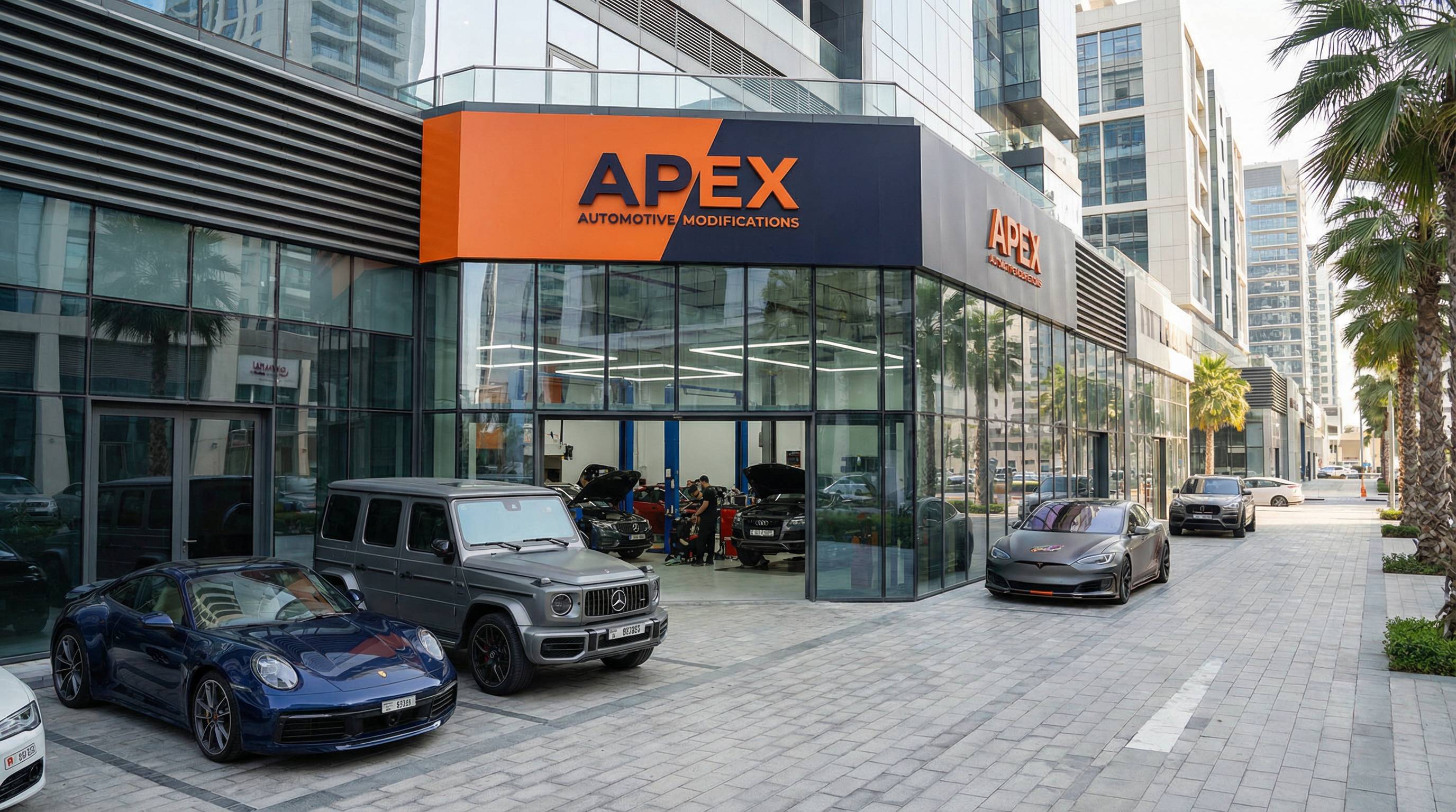 小蓝视频汽车改装门店